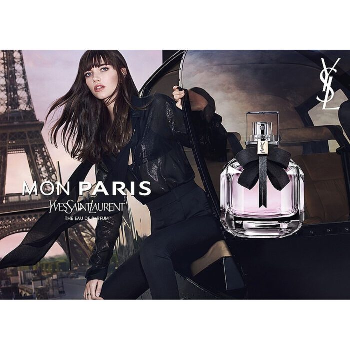 Yves Saint Laurent Mon Paris EdP Produktbild 90ml Flasche und Star Visual - Parfümerie Digi-markets