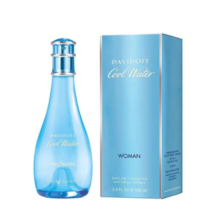 Davidoff Cool Water Woman EdT 100ml flacon et emballage - Parfumerie Digi-markets